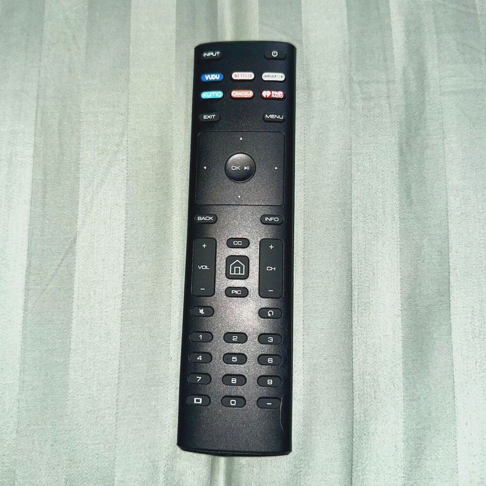 VIZIO Smart TV Remote Black Netflix Amazon Vudu Xumo Crackle iHeartRadio New